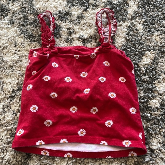 Red Hollister Tank Top With Ruffles - Picture 3 of 3